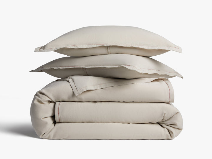 Heirloom TENCEL™ Linen Duvet Cover Set - Bone F/Q